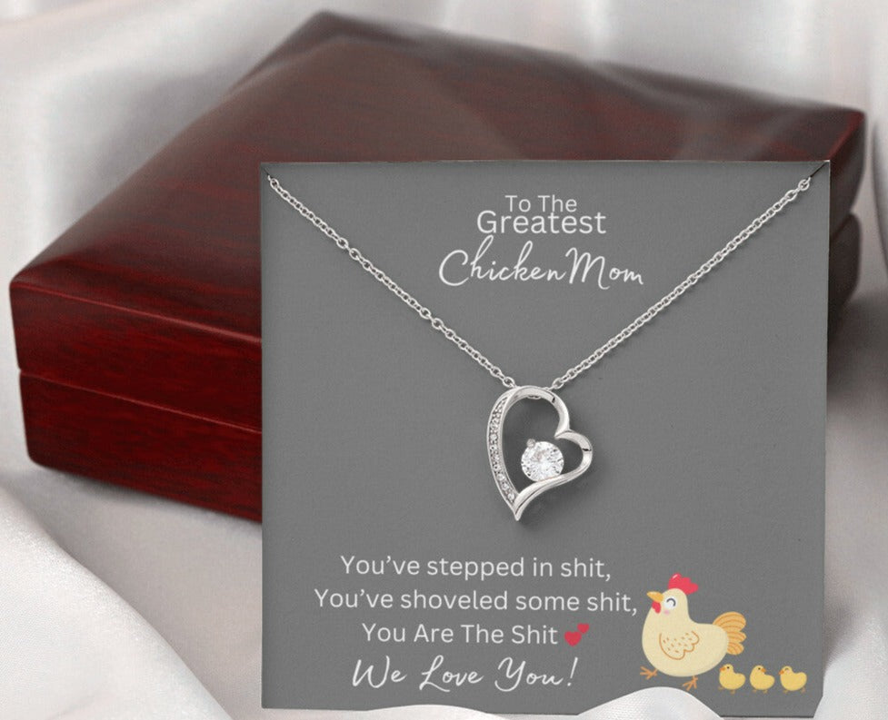 You Are The Sh*t - Greatest Chicken Mom - Forever Love Necklace