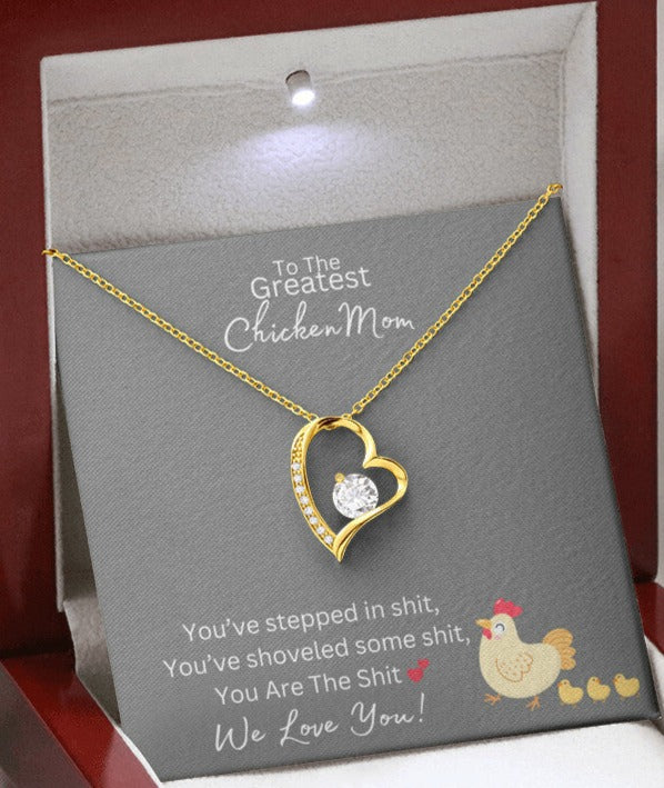 You Are The Sh*t - Greatest Chicken Mom - Forever Love Necklace