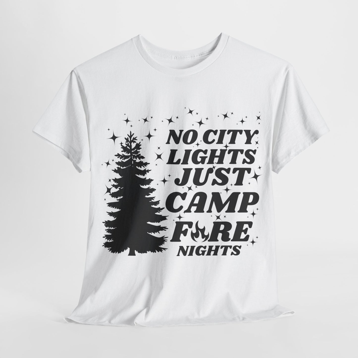 CAMP FIRE NIGHTS - Unisex Heavy Cotton Tee