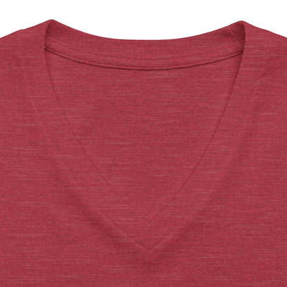BLOW ME - Women's Relaxed Heather CVC V-Neck Tee