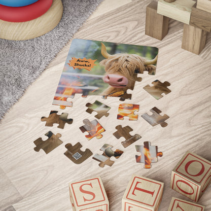 Highland Cow Kids' Puzzle, 30-Piece