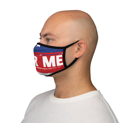 AMERICAN FLAG BEER ME - Fitted Polyester Face Mask