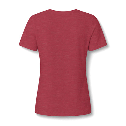 BLOW ME - Women's Relaxed Heather CVC V-Neck Tee