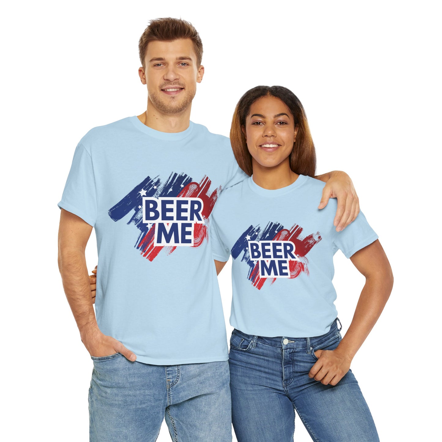 AMERICAN BEER ME - Unisex Heavy Cotton Tee