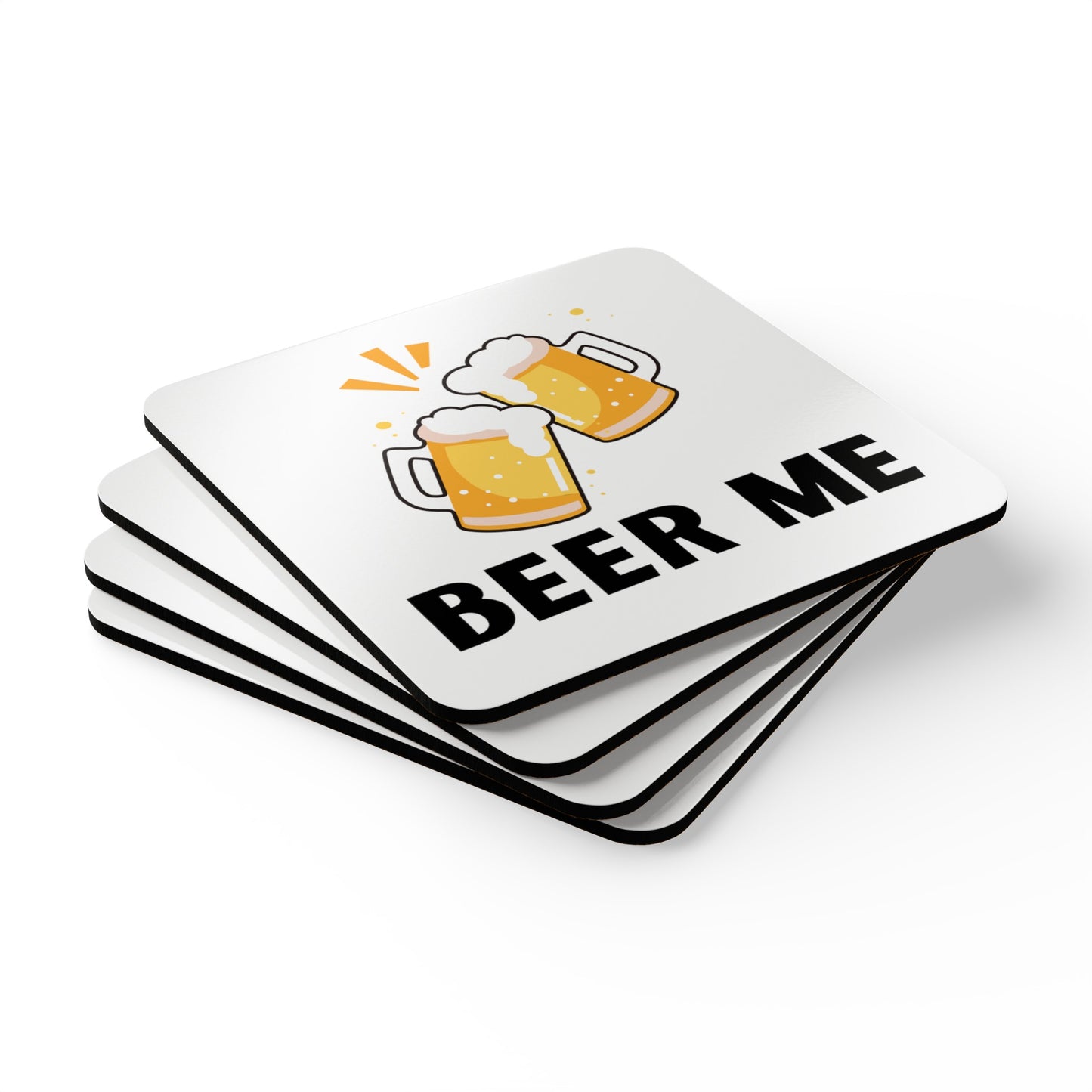 BEER ME - Corkwood Coaster Set