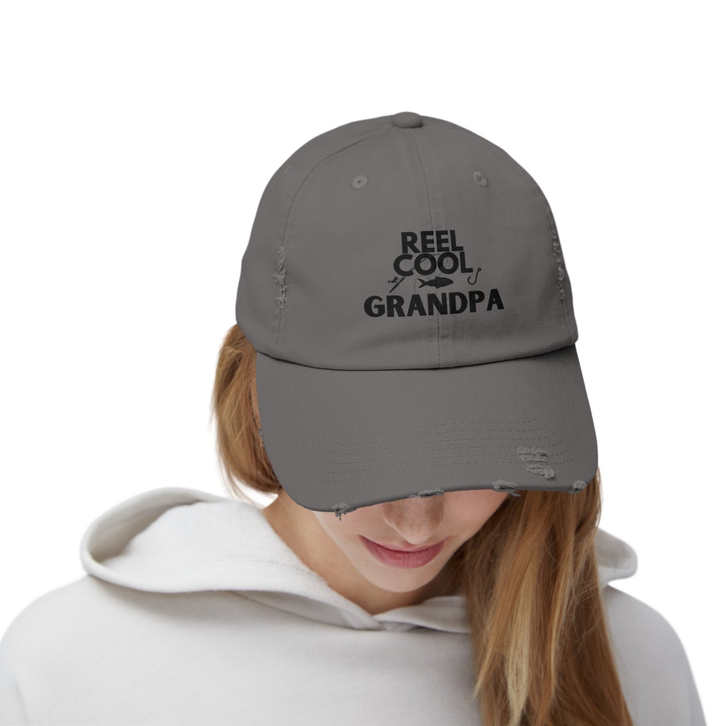 REEL COOL GRANDPA - Distressed Cap