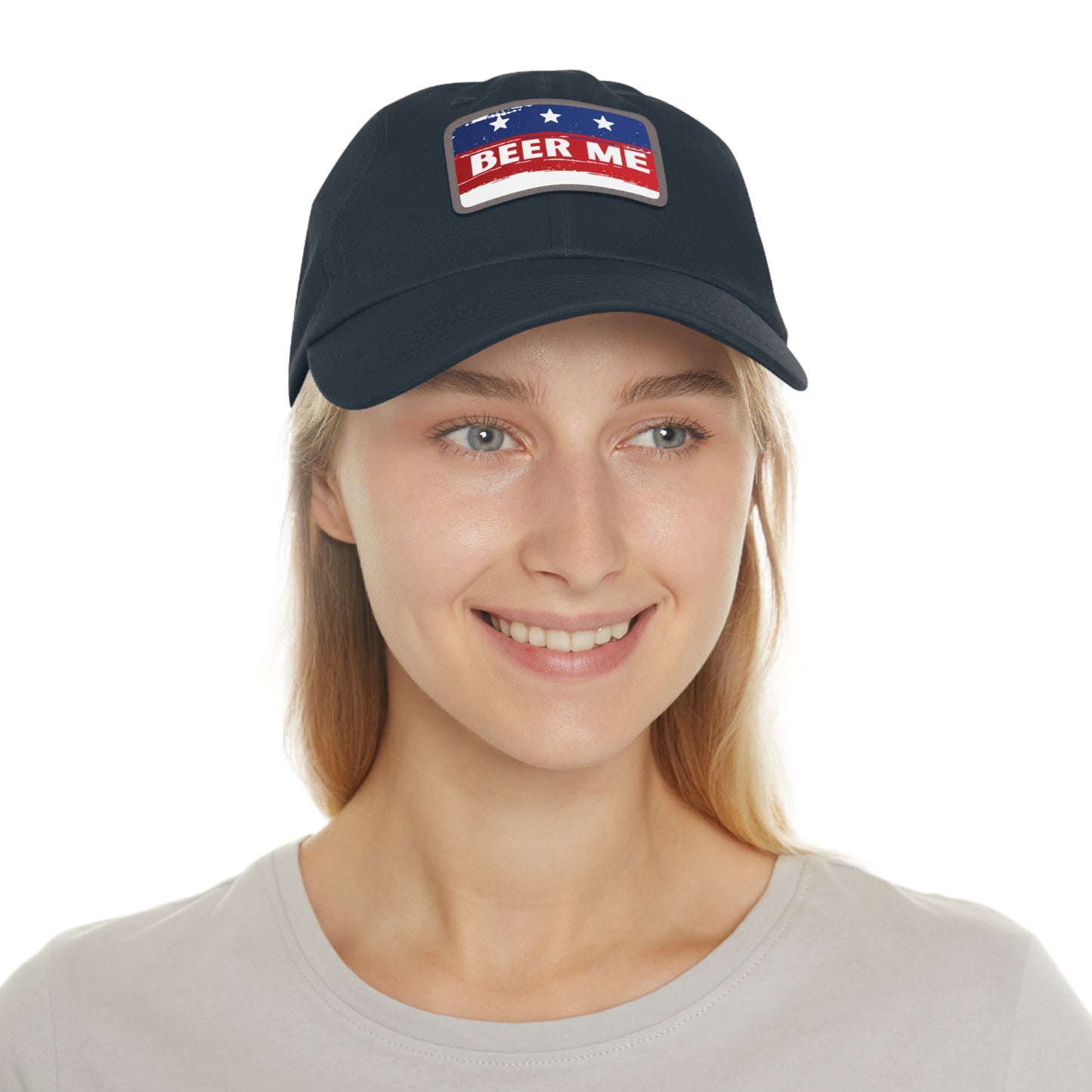 BEER ME American Flag Patch Hat