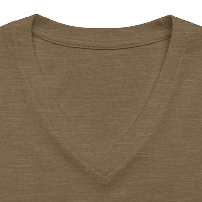 BLOW ME - Women's Relaxed Heather CVC V-Neck Tee