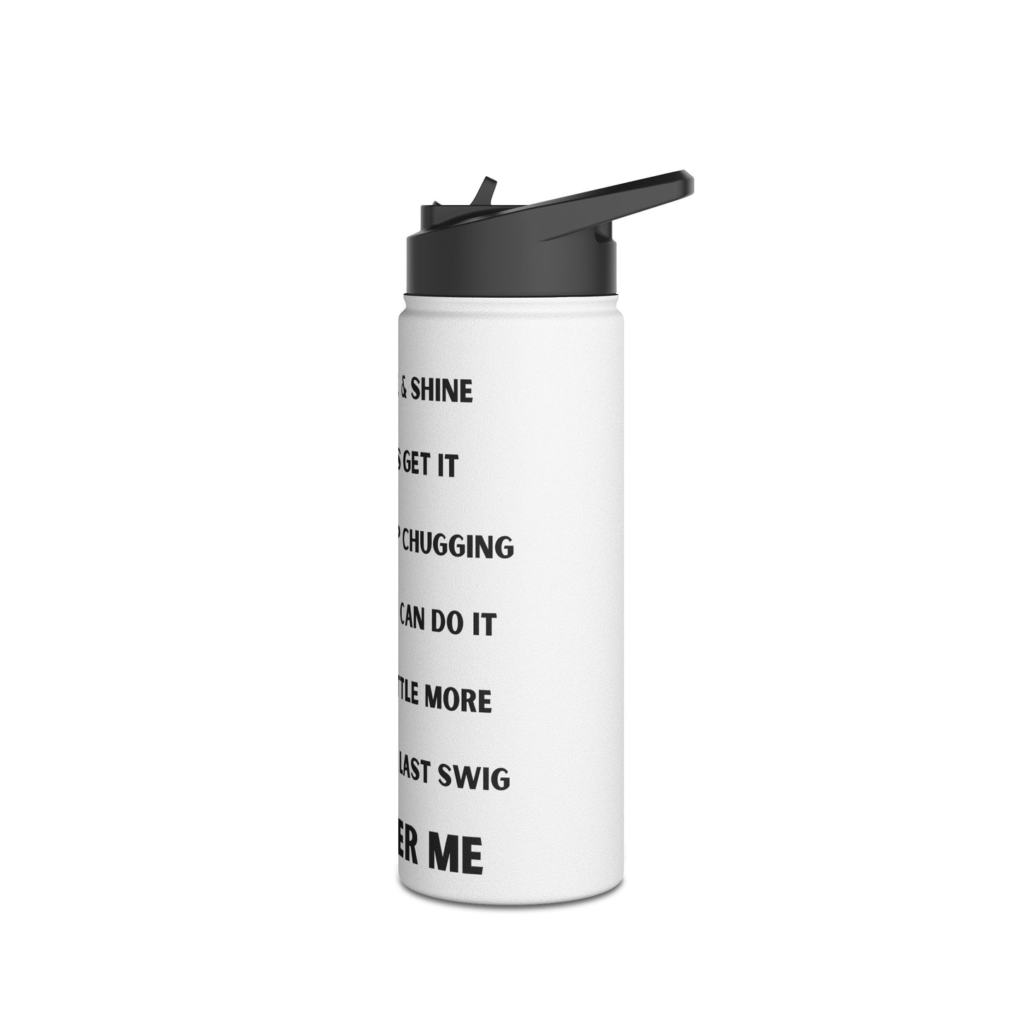 Beer Time Water Tracker - Stainless Steel Water Bottle