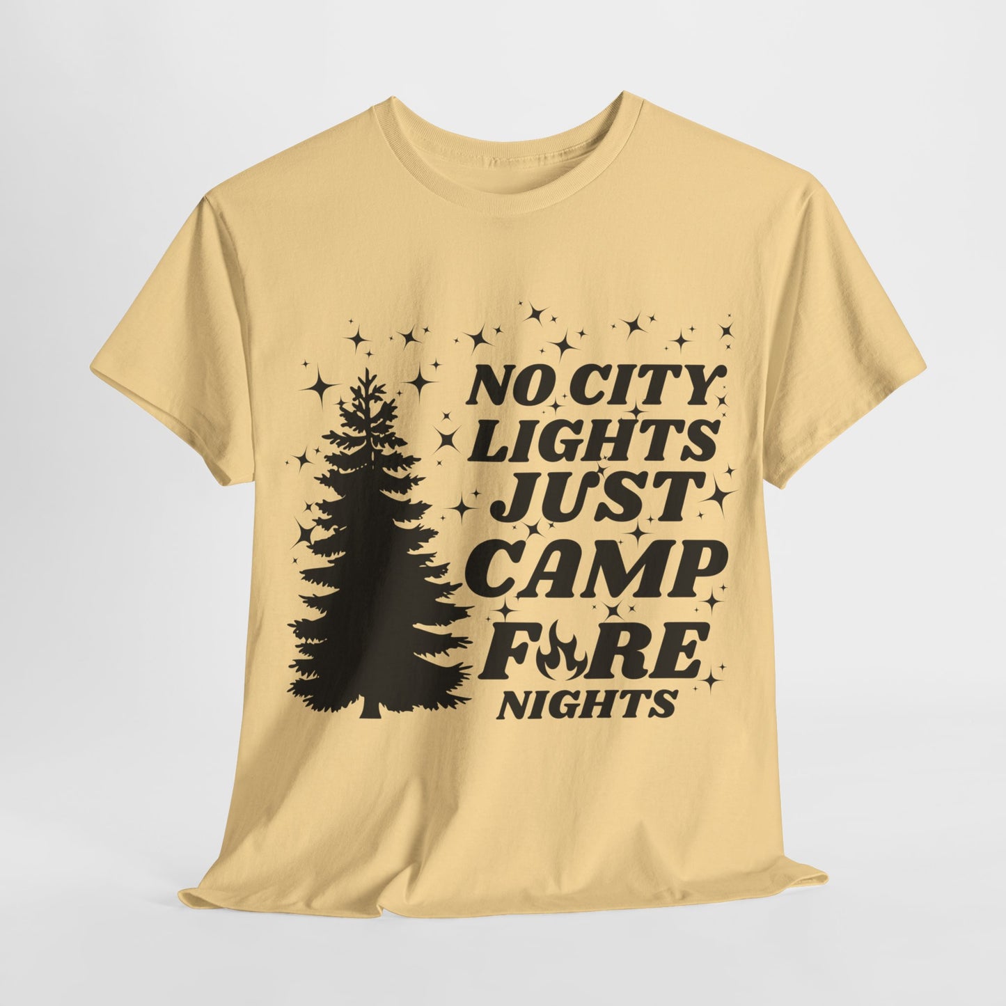 CAMP FIRE NIGHTS - Unisex Heavy Cotton Tee