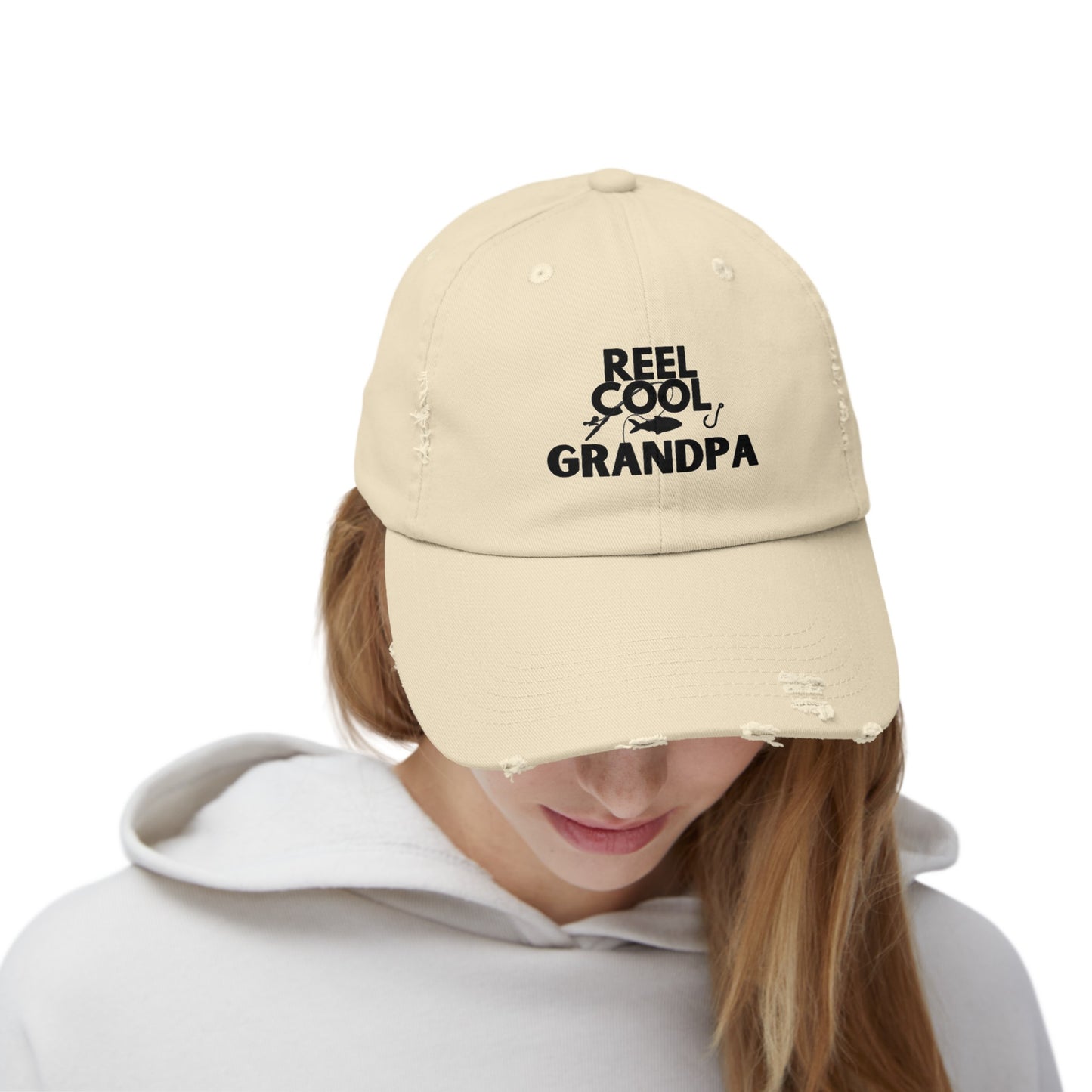 REEL COOL GRANDPA - Distressed Cap