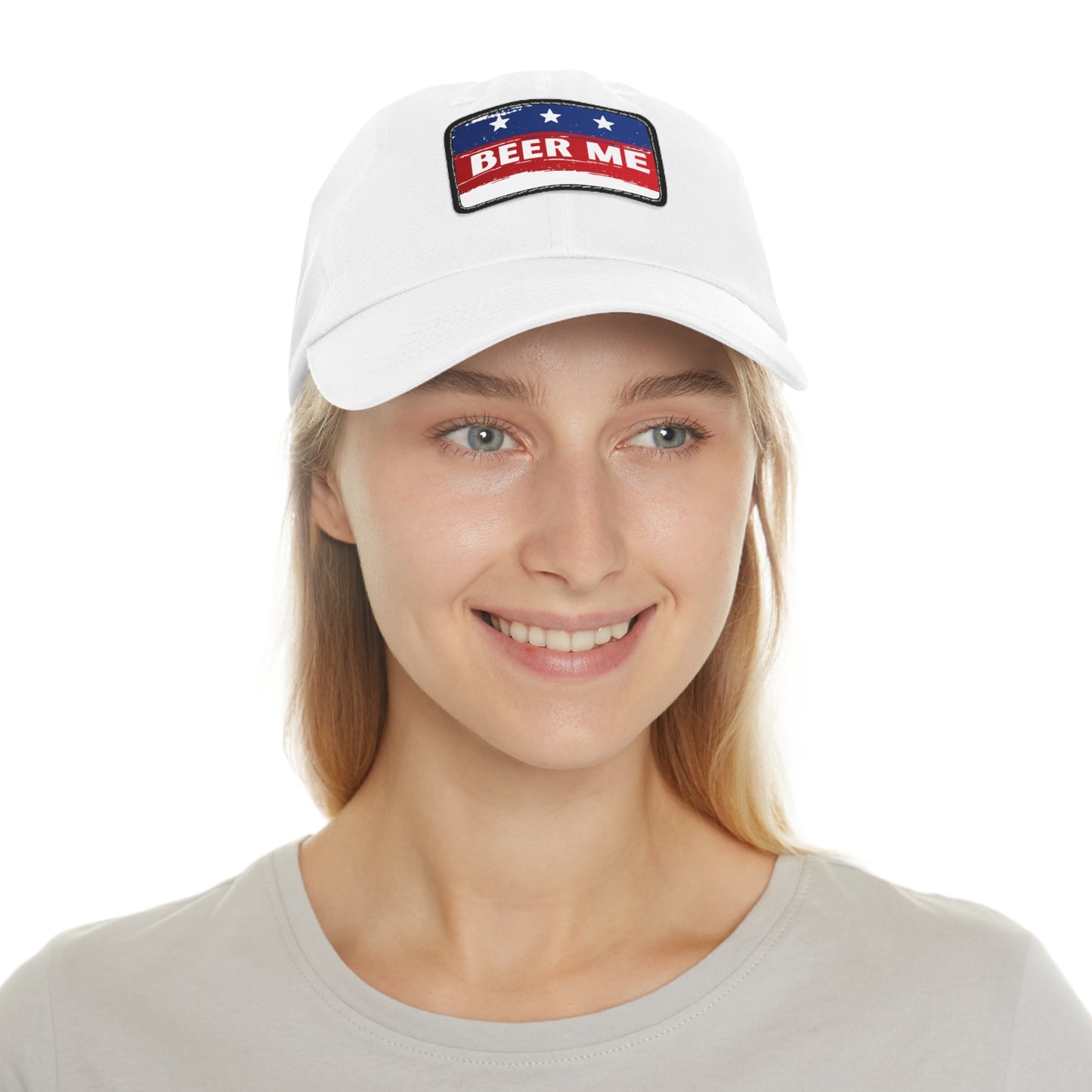 BEER ME American Flag Patch Hat