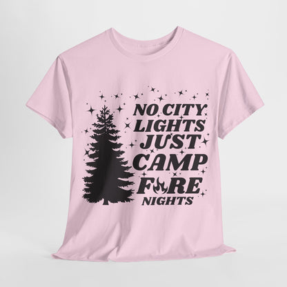 CAMP FIRE NIGHTS - Unisex Heavy Cotton Tee