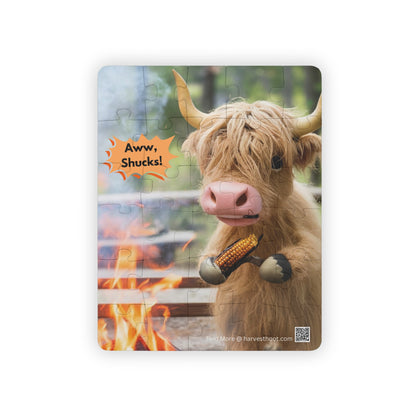 Highland Cow Kids' Puzzle, 30-Piece