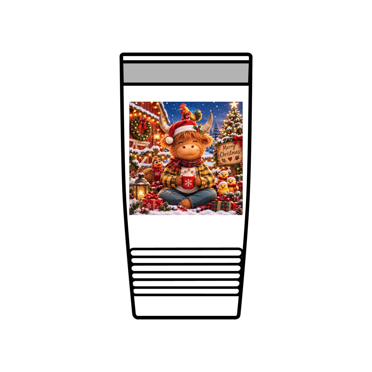 Zen's Christmas Insulated Tumbler, 20oz
