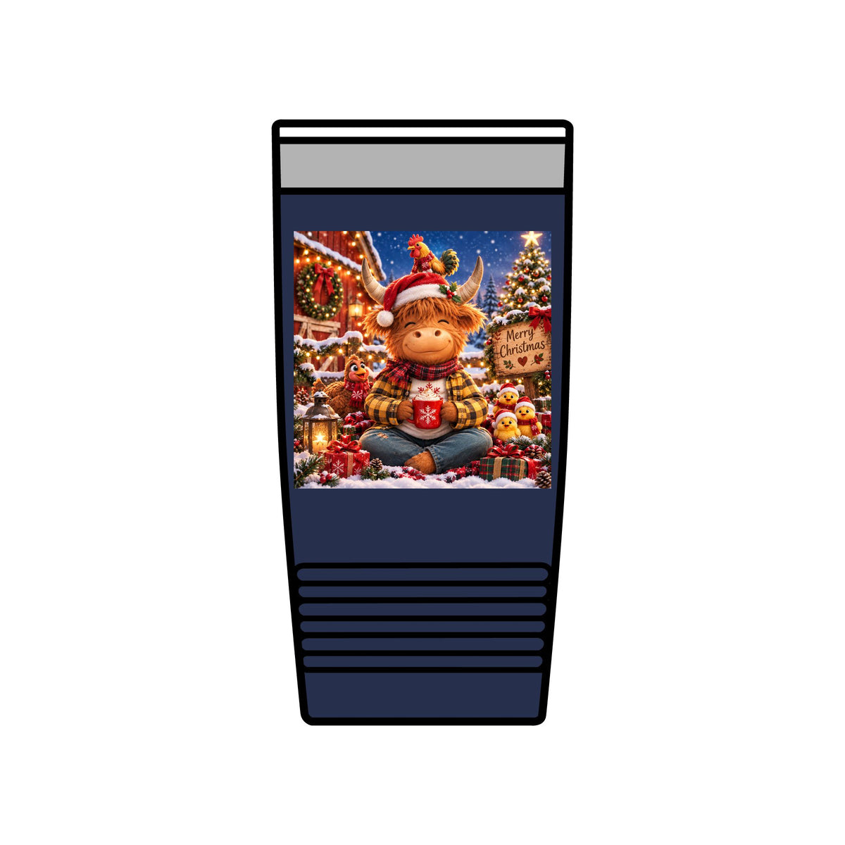 Zen's Christmas Insulated Tumbler, 20oz