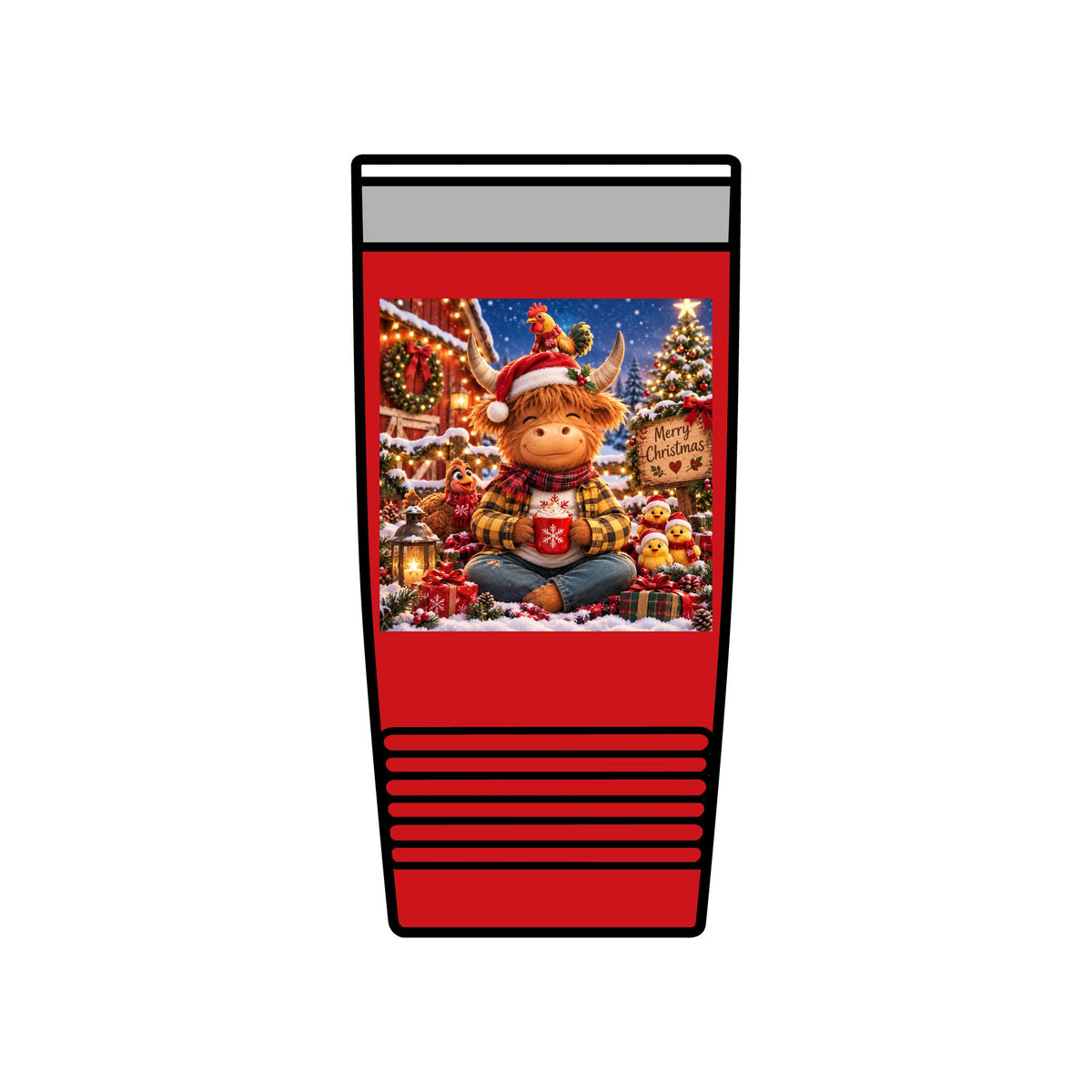 Zen's Christmas Insulated Tumbler, 20oz