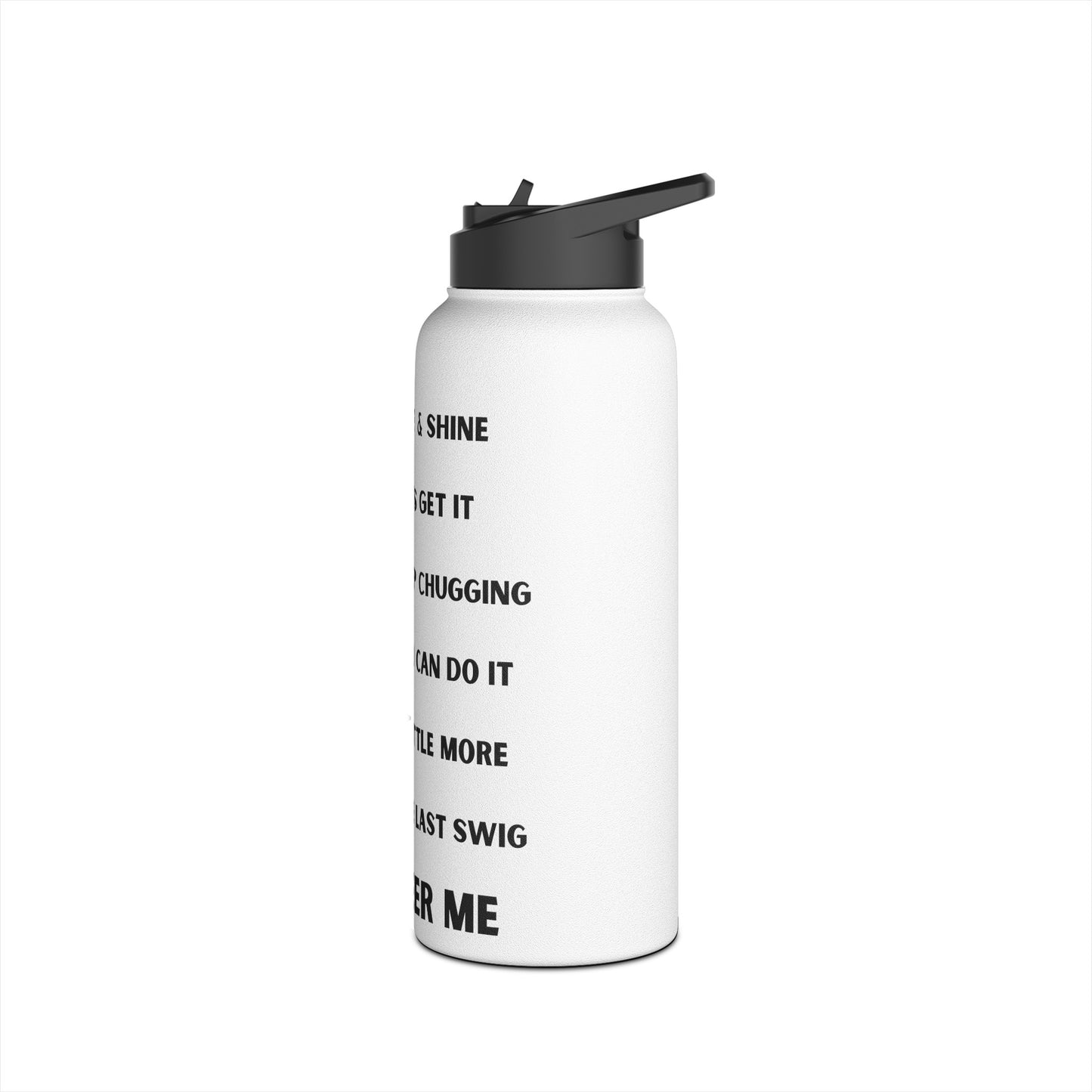 Beer Time Water Tracker - Stainless Steel Water Bottle