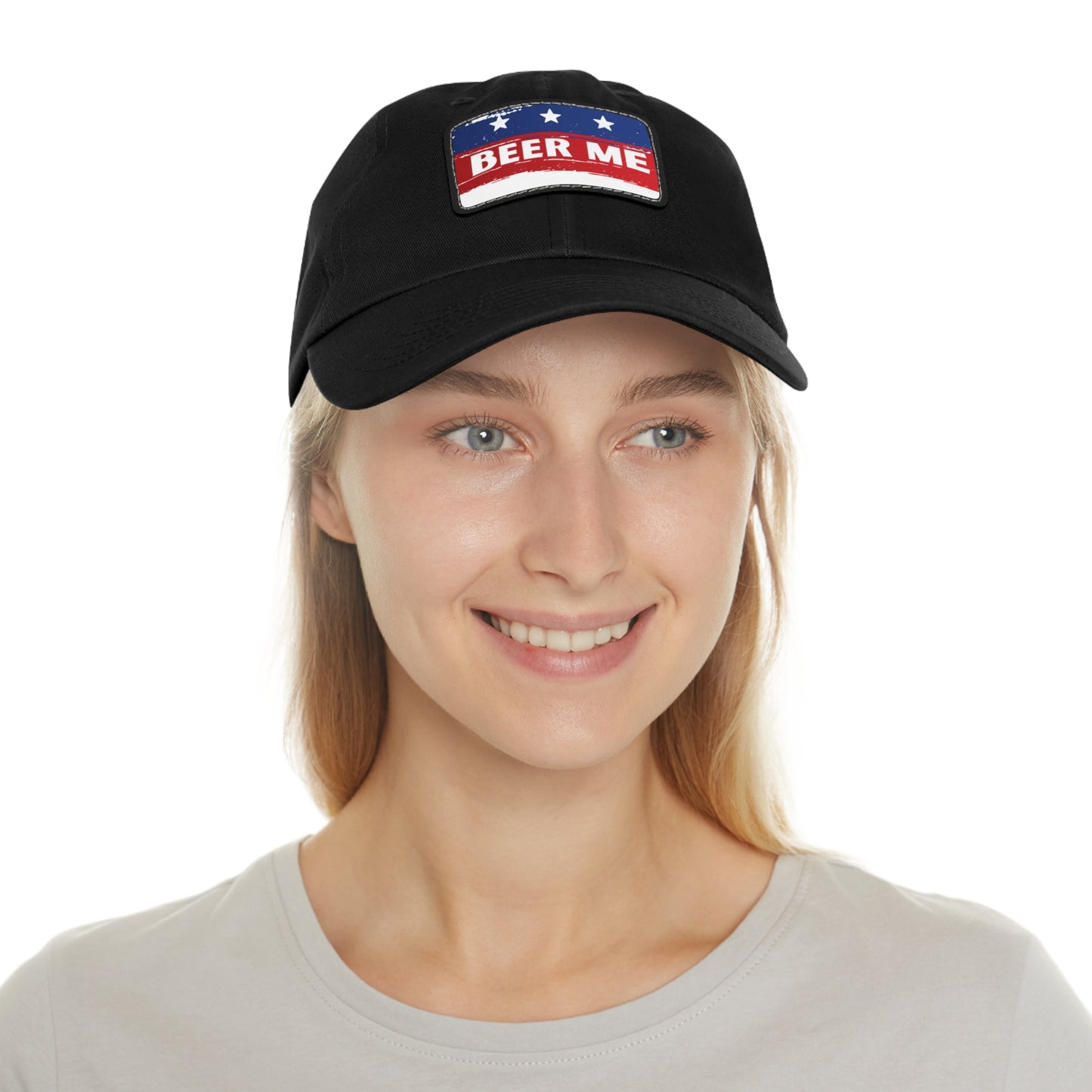 BEER ME American Flag Patch Hat