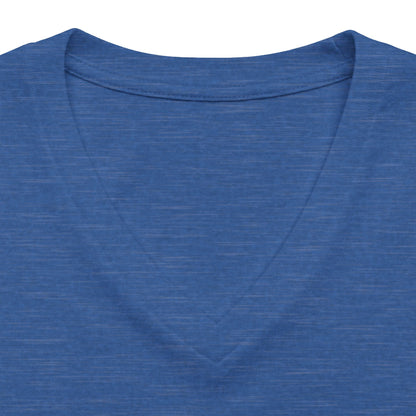 BLOW ME - Women's Relaxed Heather CVC V-Neck Tee
