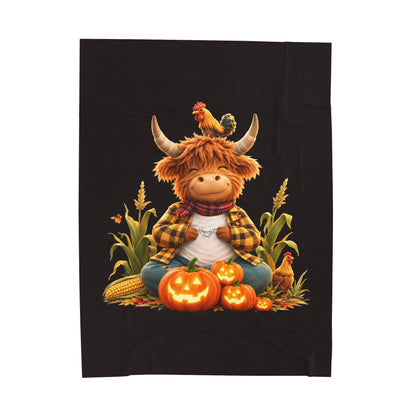 Zen's Halloween Velveteen Plush Blanket