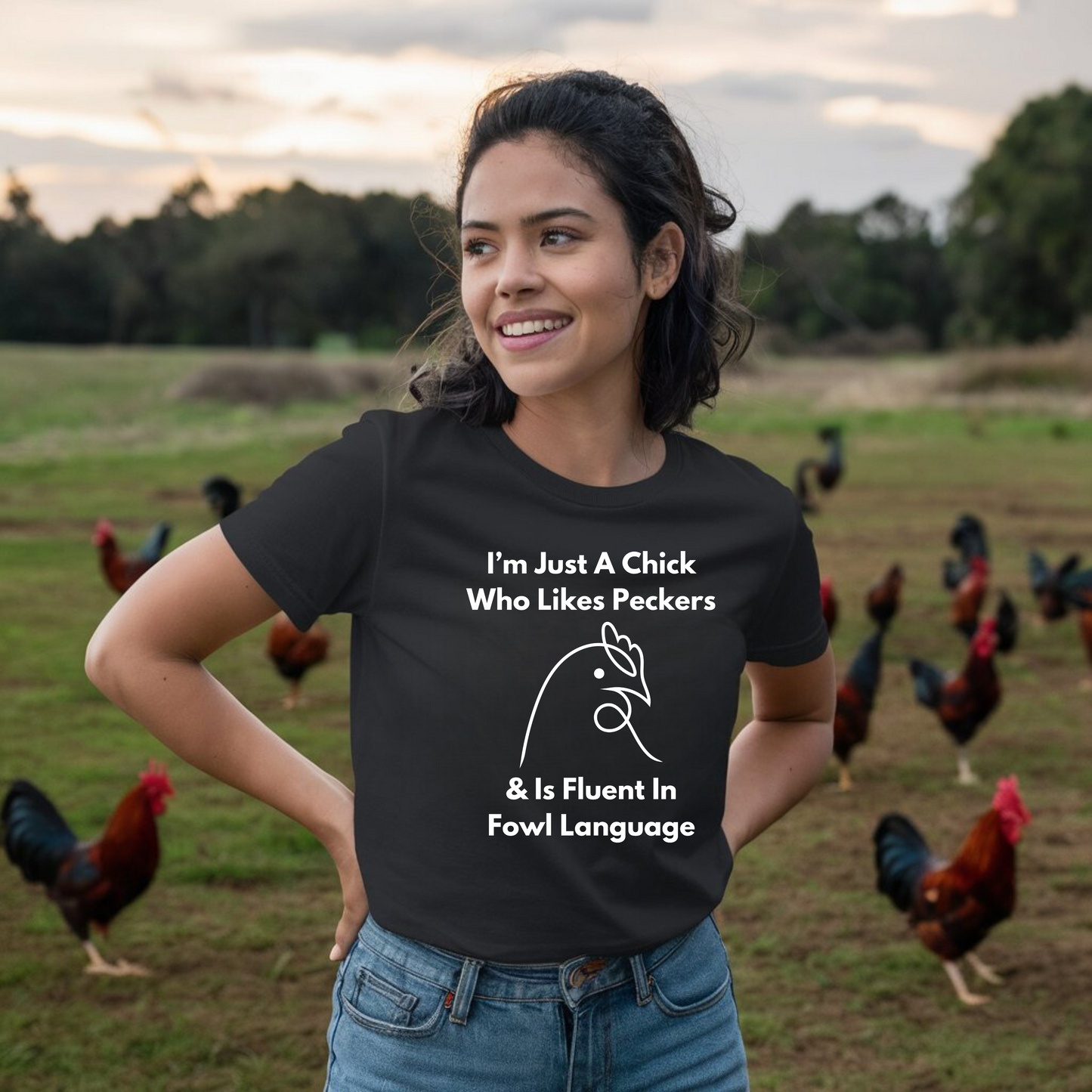 I'm Just A Chick - Jersey Short Sleeve Tee