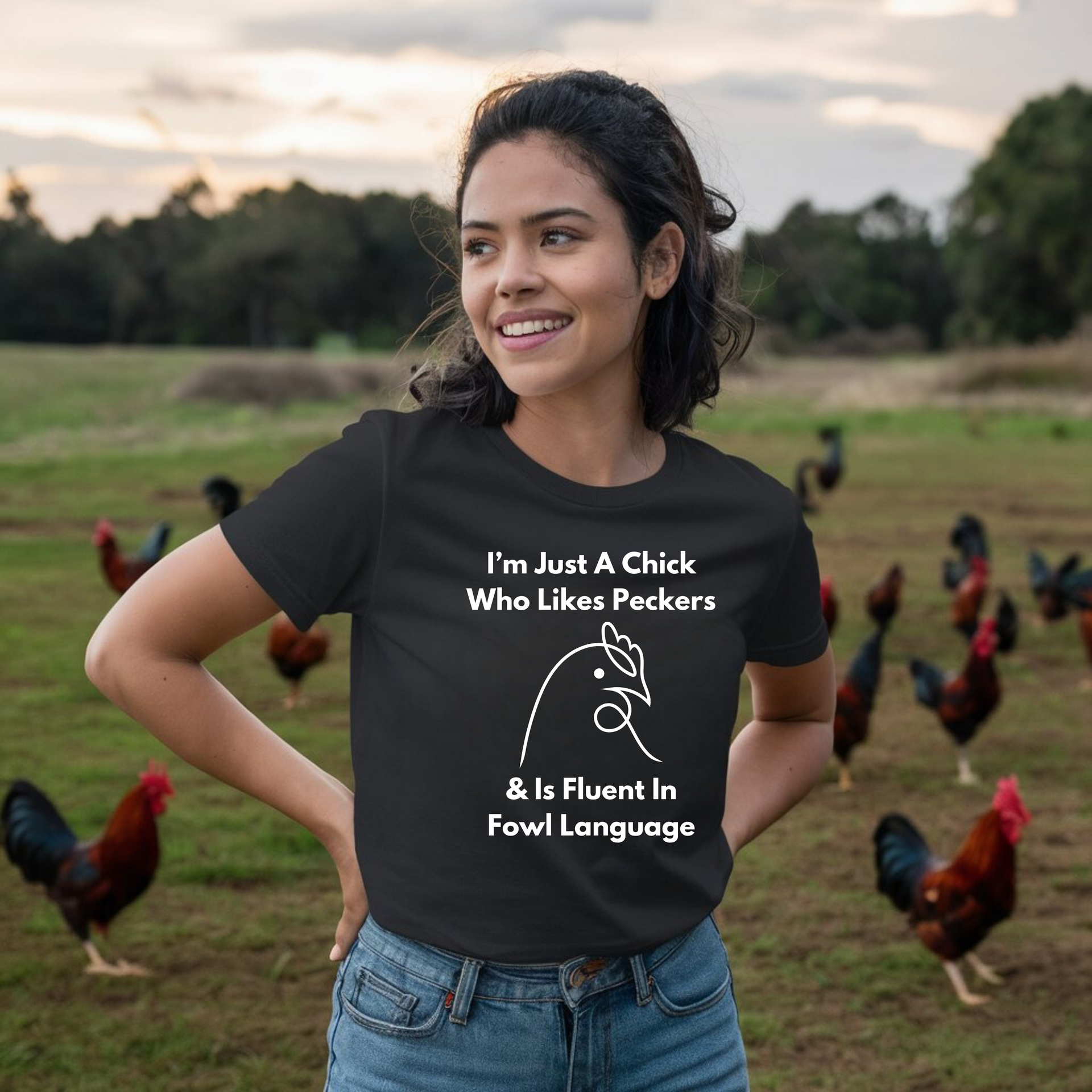 I'm Just A Chick - Jersey Short Sleeve Tee – Harvest Hoot