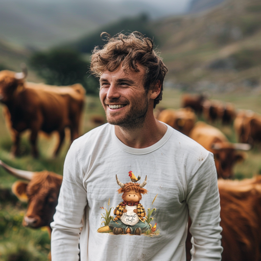 Zen Highland Cow - Premium Unisex Longsleeve T-shirt