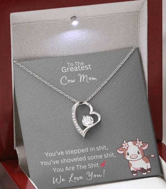 You Are The Sh*t - Greatest Cow Mom - Forever Love Necklace