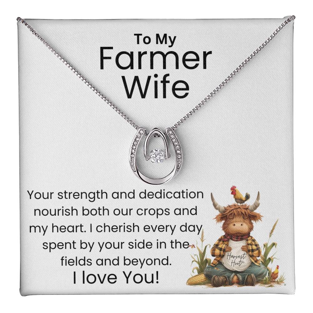 To My Farmer Wife - In The Fields And Beyond - Lucky In Love Necklace