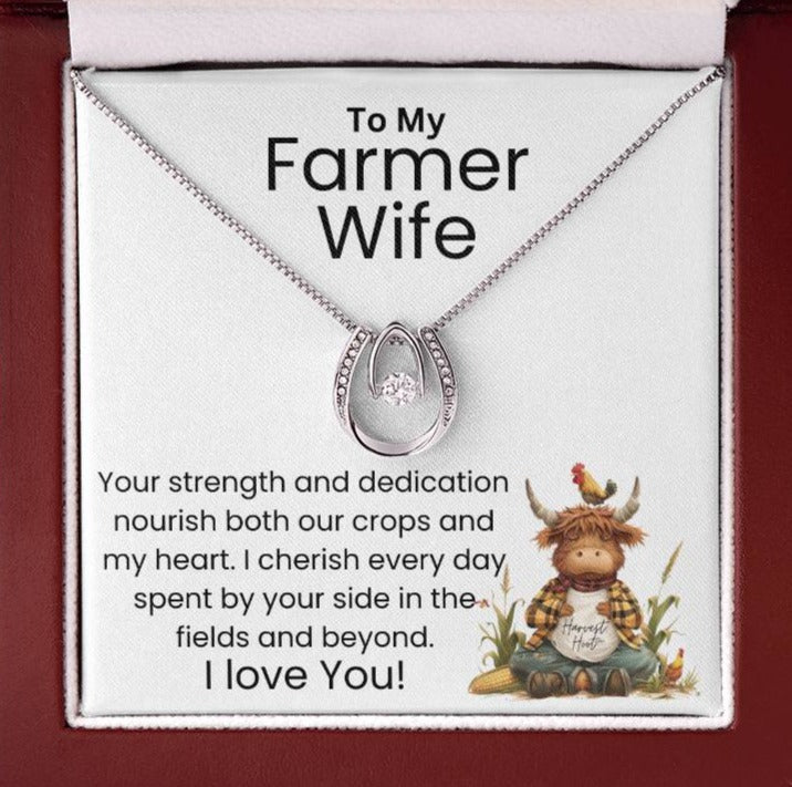 To My Farmer Wife - In The Fields And Beyond - Lucky In Love Necklace