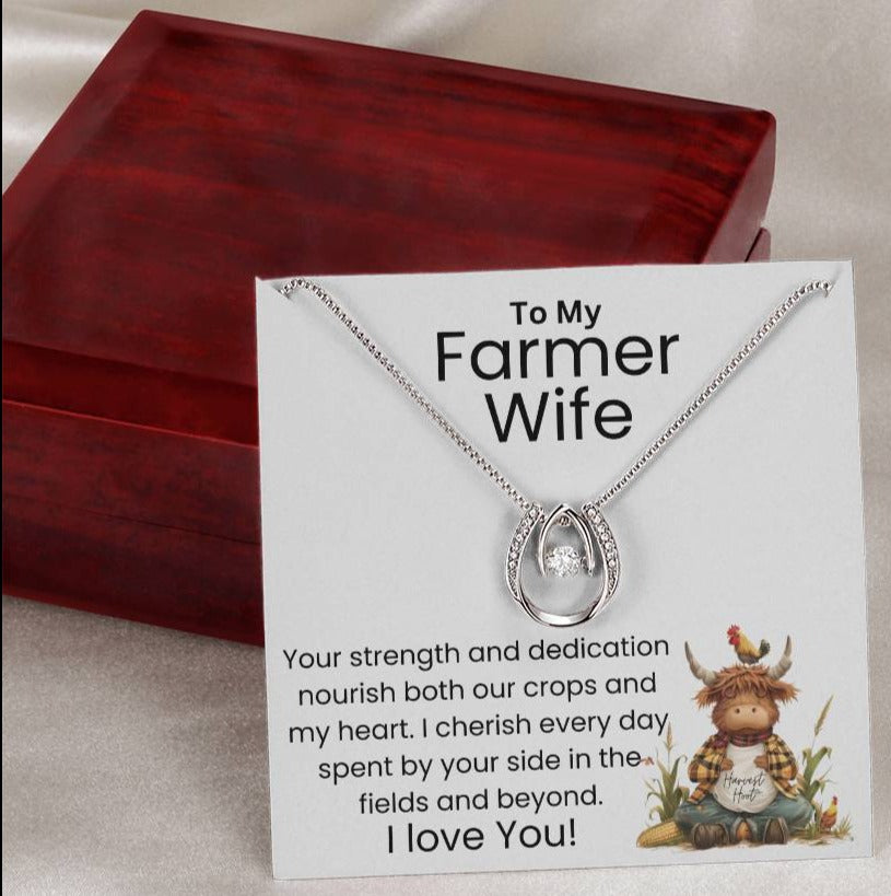 To My Farmer Wife - In The Fields And Beyond - Lucky In Love Necklace